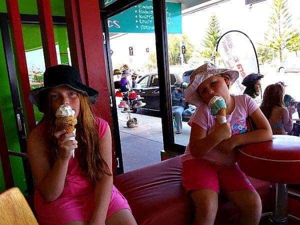 ice cream in Lakes Entrance