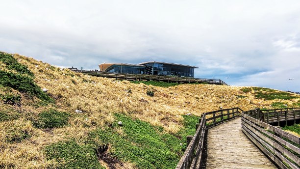 The Antarctic Discovery Centre, sitting on a hill at the Nobbies in Phillip Island