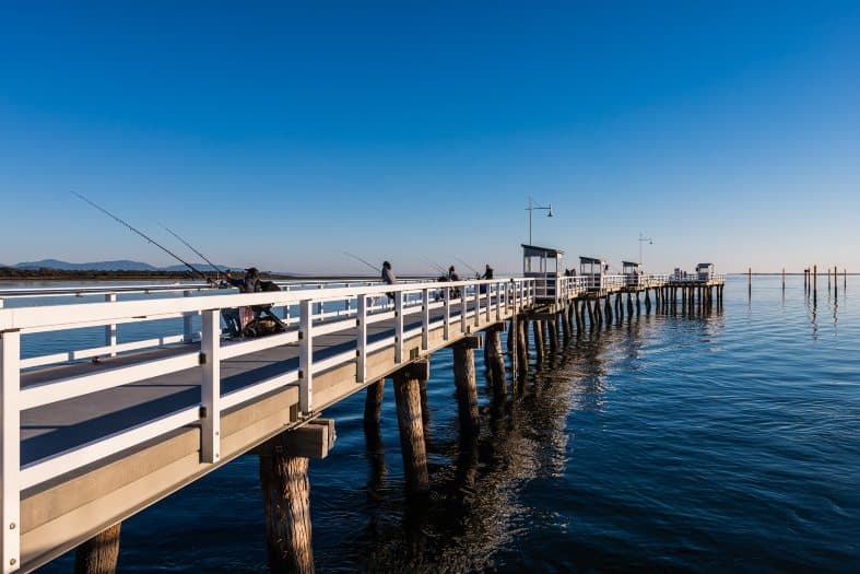 a long jetty on the gippsland australia coast
